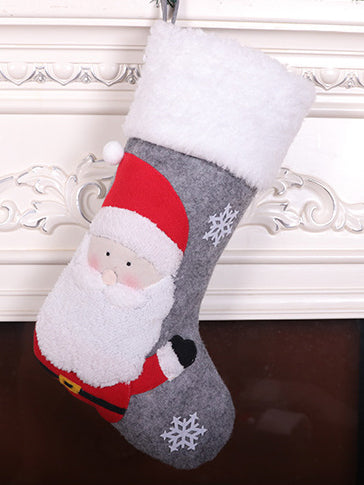 <tc>Karácsonyi zokni ajándék zsák Orey szürke</tc>