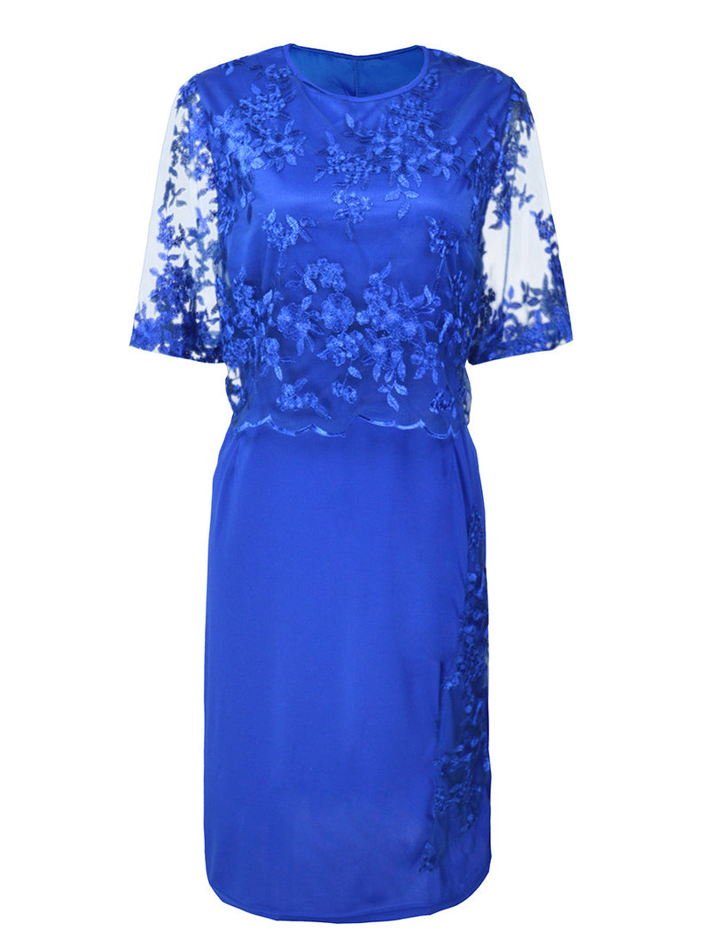 <tc>Elegáns ruha Bernice kék</tc>