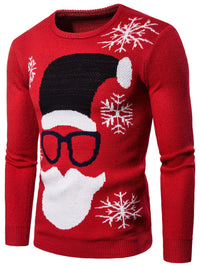 NEW YEAR SWEATER HARDY red