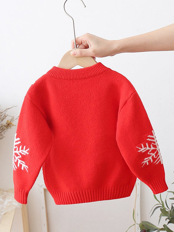 <tc>Karácsonyi gyerek pulóver Edan piros</tc>