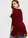 <tc>Plus size felső Dada bordó</tc>