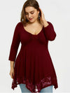 <tc>Plus size felső Dada bordó</tc>