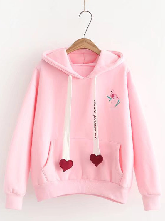 <tc>Kapucnis pulóver Damita rózsaszín</tc>