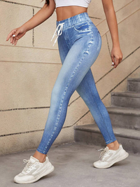 LEGGINGS RAIA blue