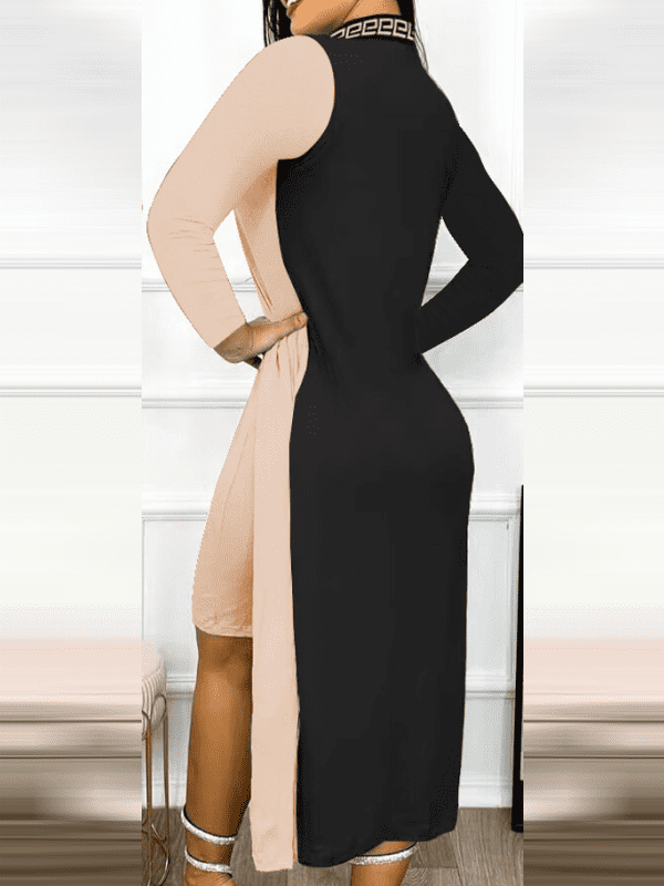 <tc>Elegáns ruha Rossor fekete és rózsaszín</tc>