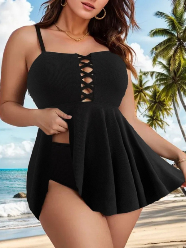 Tankini flany fekete