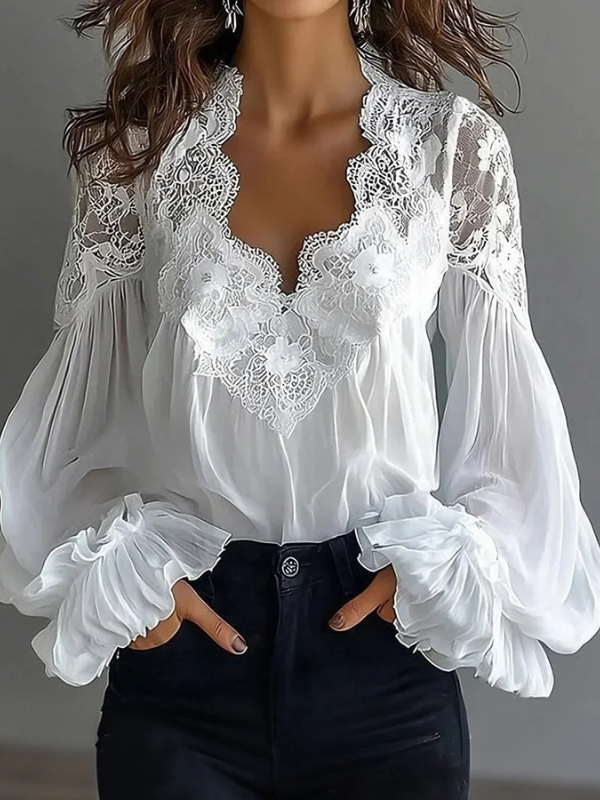 <tc>ELEGÁNS BLÚZ GERTADA fehér</tc>