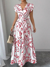<tc>ELEGÁNS RUHA MAHIKA piros-fehér</tc>