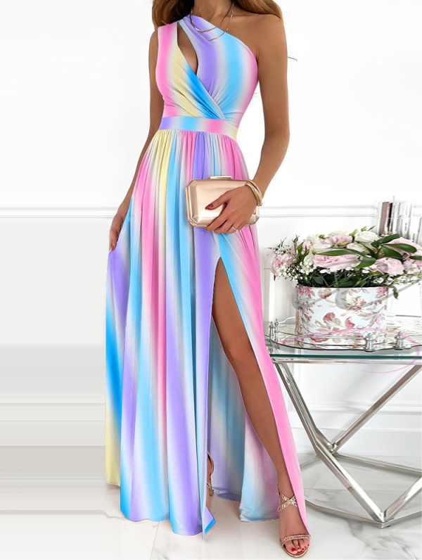 <tc>Elegáns ruha Renada színes</tc>