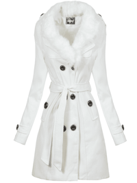 ELEGANT COAT HALIE white