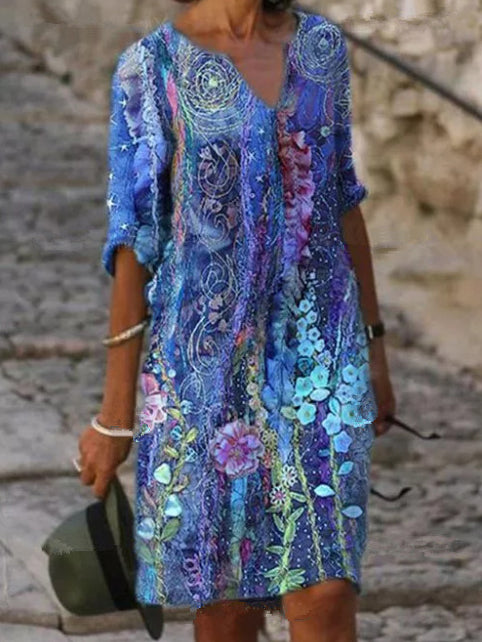 <tc>Elegáns mini ruha Anataria kék</tc>