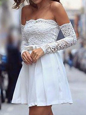 <tc>Elegáns ruha Abbie fehér</tc>
