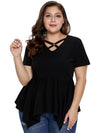 <tc>PLUS SIZE  FELSŐ ONEIDA fekete</tc>