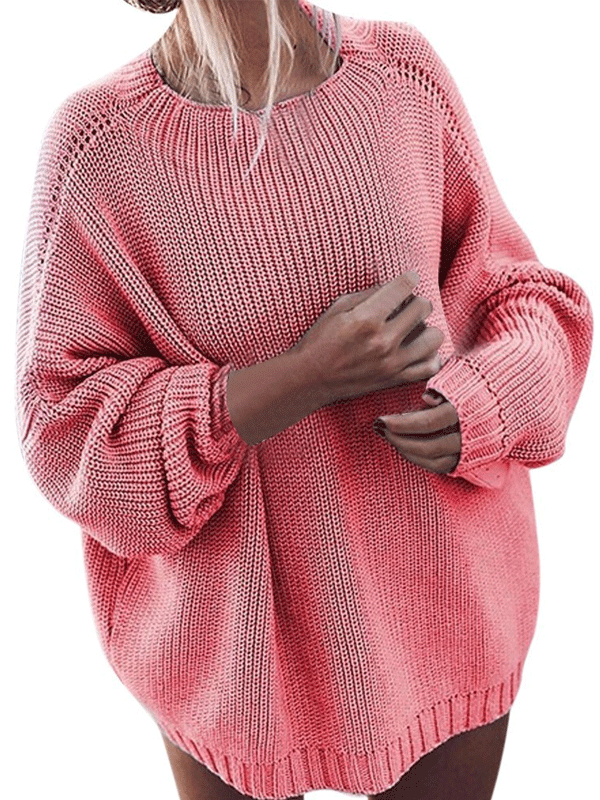 <tc>Elegáns pulóver Nekoel rózsaszín</tc>