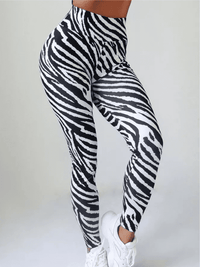 LEGGINGS RINGA fekete-fehér-S