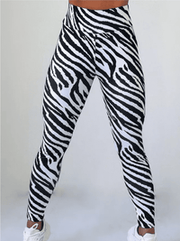 LEGGINGS RINGA fekete-fehér-S